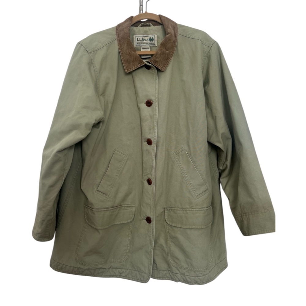 L.L. Bean Chore Coat Barn Coat Heavyweight Insulated Plus Size 2X Fall Jacket